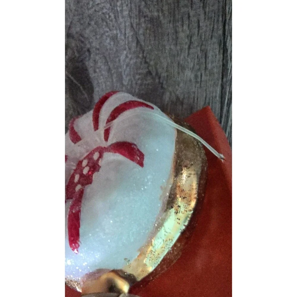 John Derian Target Striped Cookie Glass Christmas Ornament 2025 Limited Edition